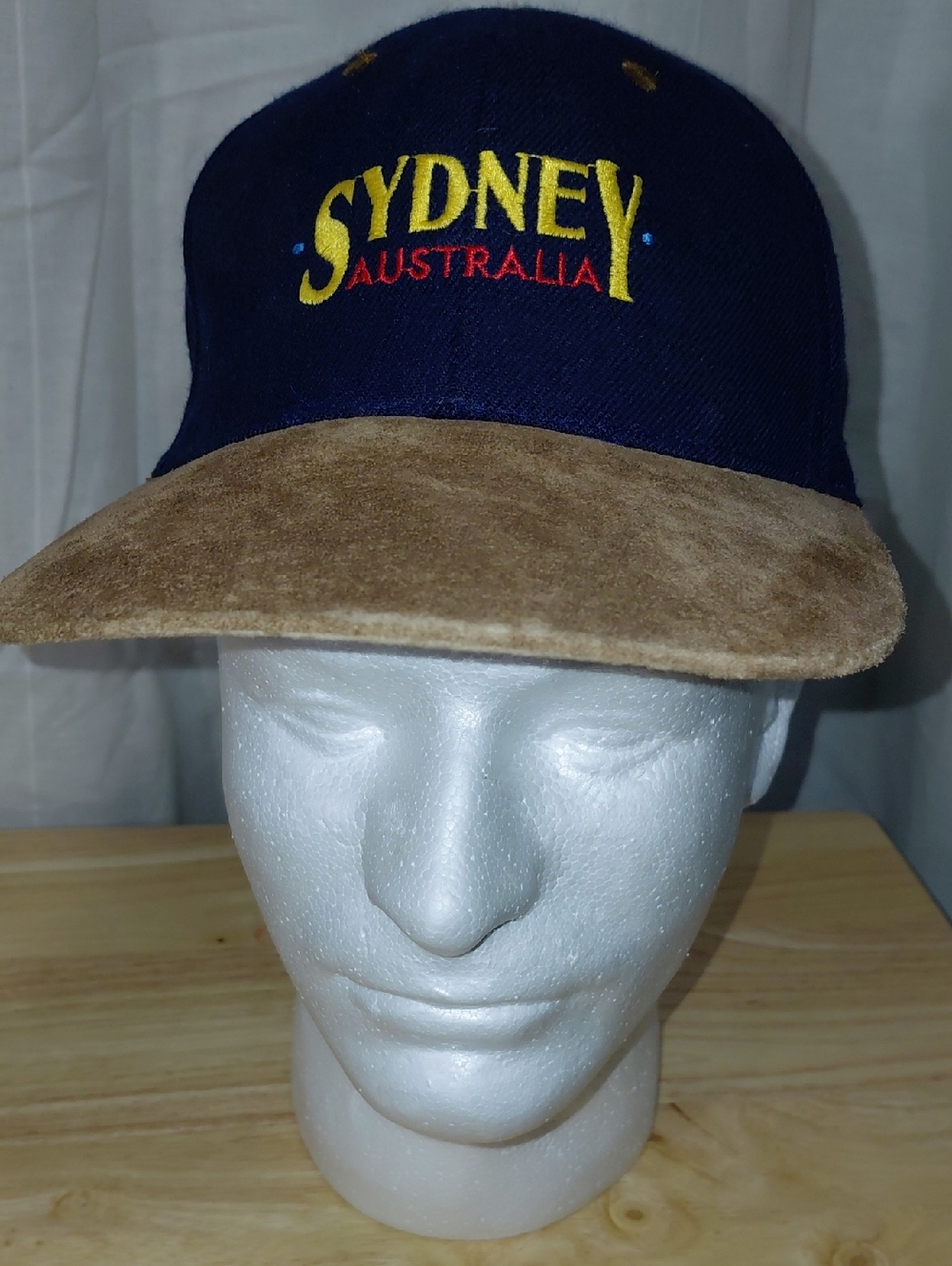 Source Unknown Sydney Australia Embroidered Baseball Cap - Navy & Brown